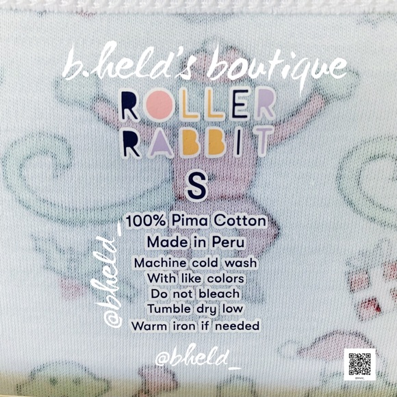 Roller Rabbit Monkey Mas Pajamas in Mint Green Size Small (S) Brand New NWT - Picture 7 of 17